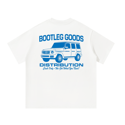 BOOTLEG GOODS Dealership oversized heavyweight graphic t-shirt