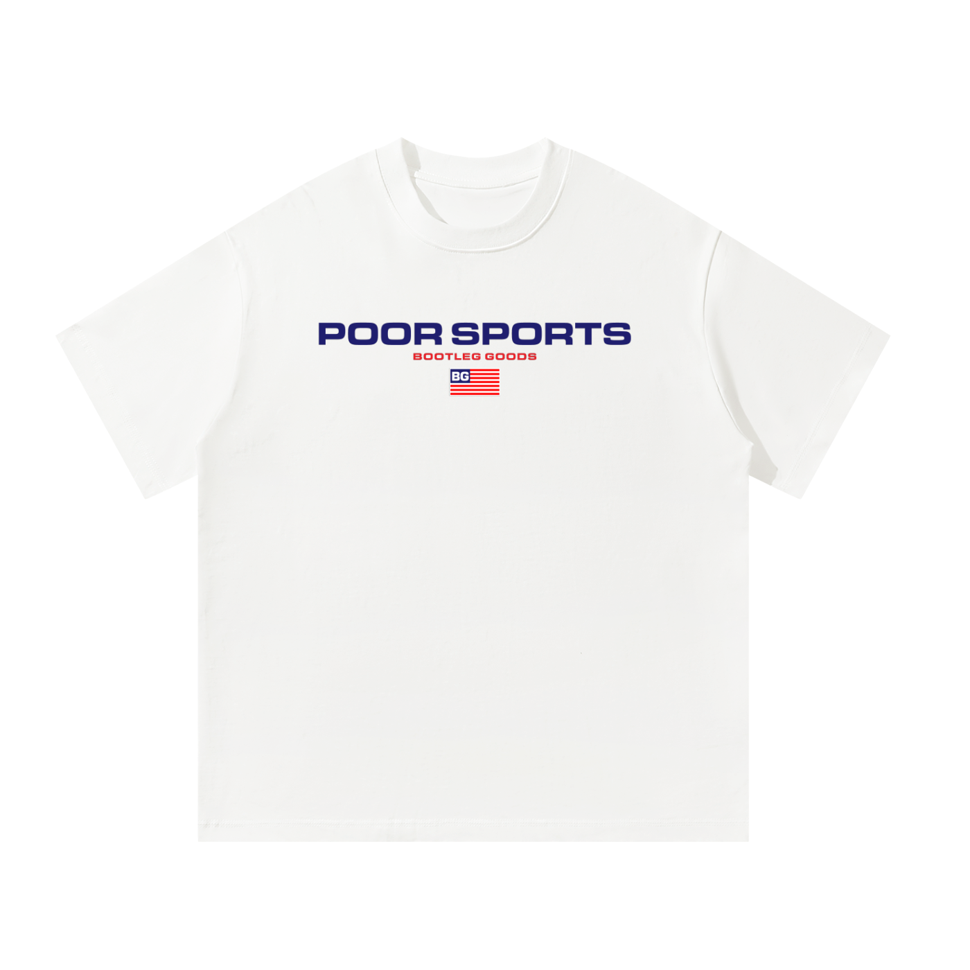 FAKE GOODS Ralph white oversized heavyweight graphic t-shirt