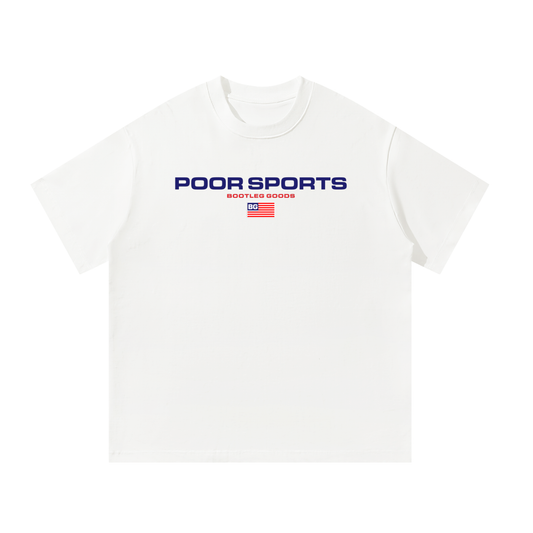FAKE GOODS Ralph white oversized heavyweight graphic t-shirt